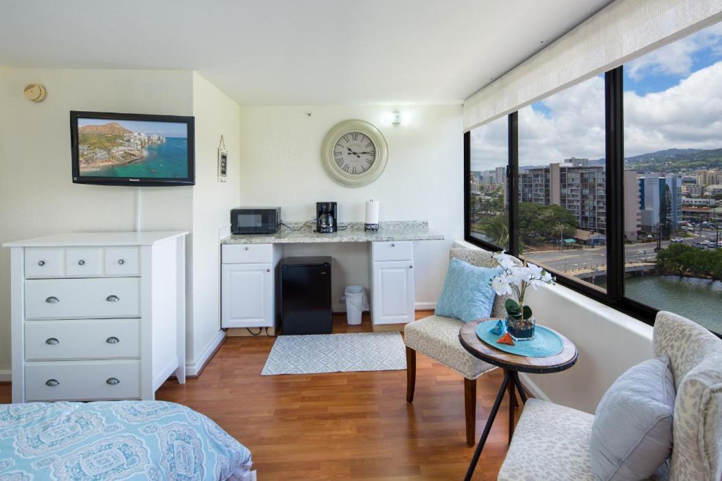 Modern Waikiki Sleek Studio Honolulu Dış mekan fotoğraf